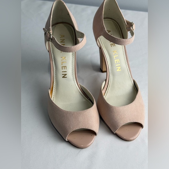 Anne Klein Shoes - Anne Klein Akhenrika Blush Peep Toe Heels Size 8